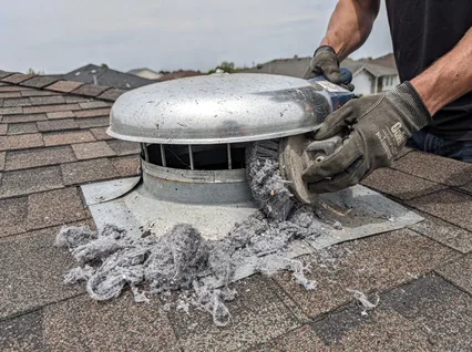 Cleaning Dryer Vent On Roof in Stamford