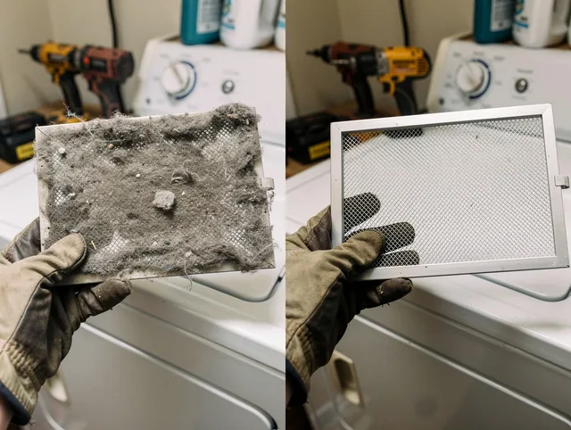Professional lint trap cleaning by Stamford Dryer Vent Cleaning in Stamford