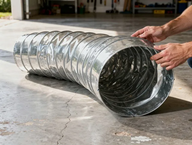 Stamford Dryer Vent Cleaning specialist using advanced equipment for thorough duct cleaning in Stamford