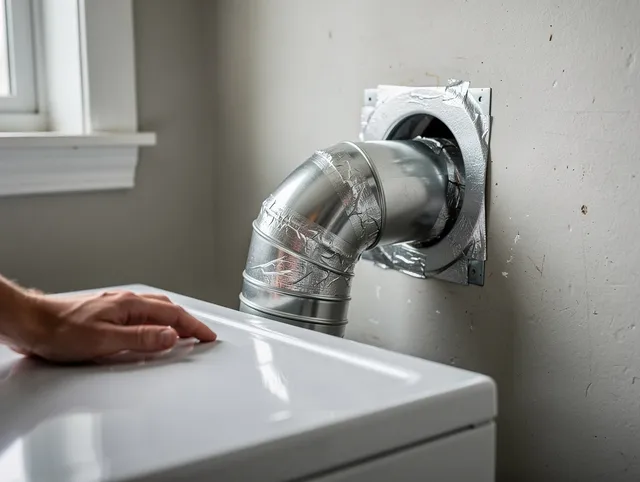 Stamford Dryer Vent Cleaning expert performing professional dryer vent repair and installation in Stamford