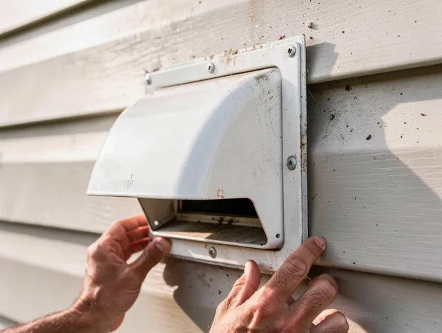 Stamford Dryer Vent Cleaning technician delivering thorough residential dryer vent cleaning service in Stamford
